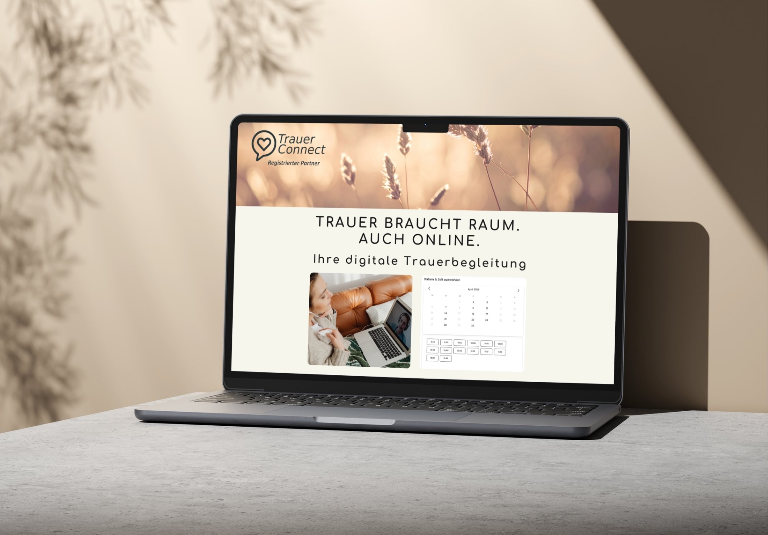 Digitale Trauerbegleitung mit TrauerConnect – Begleitung per Video-Gespräch von zuhause