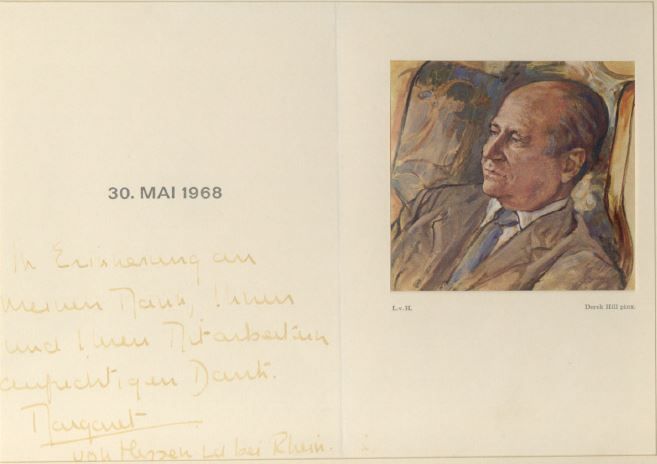 Dankschreiben zur Bestattung von Prinz Ludwig