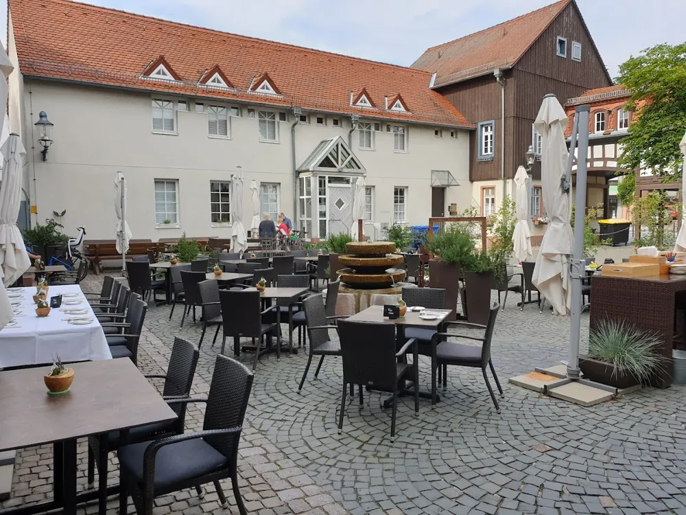Innenhof der Ristorante Hammermühle
