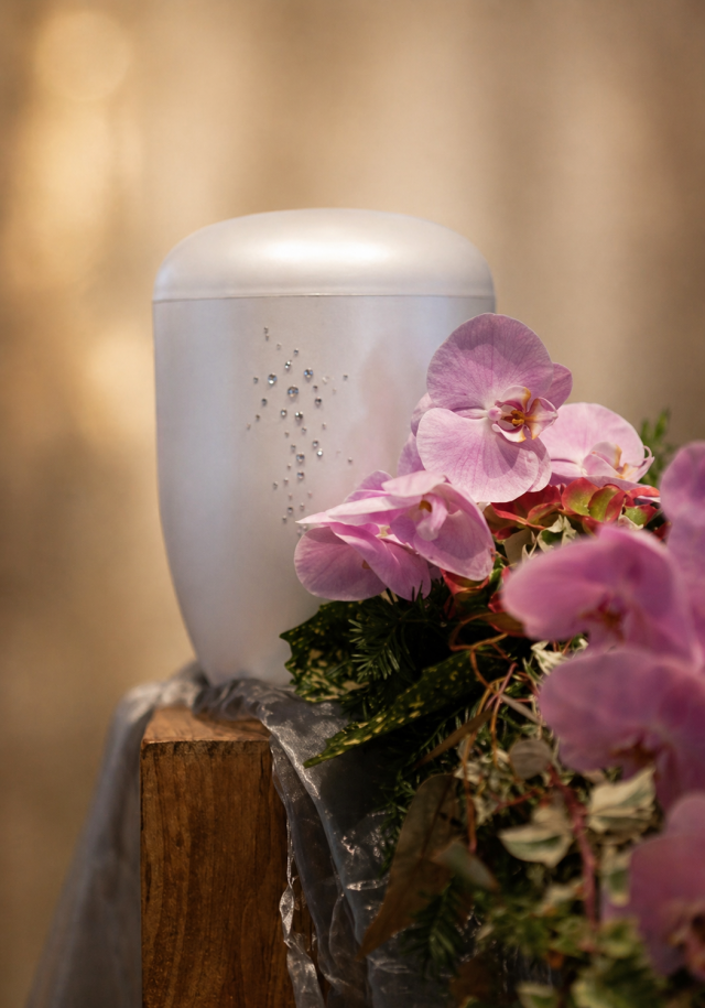 7202dezenter Schmuckmit Orchideen Dechert Bestattungen