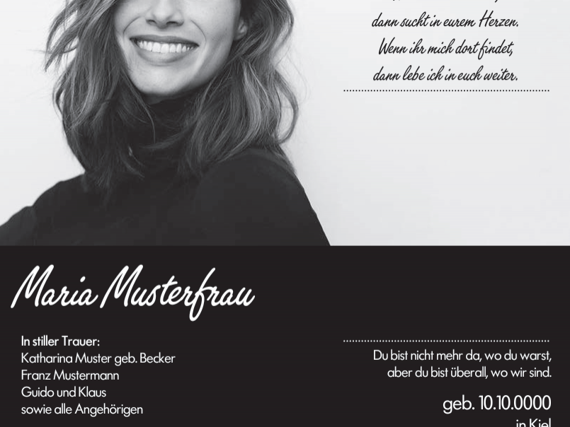 DECHERT Bestattungen digitale Anzeige 2